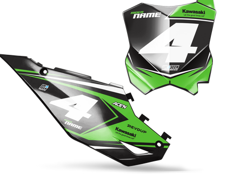Kawasaki Number Background Decals - Propam