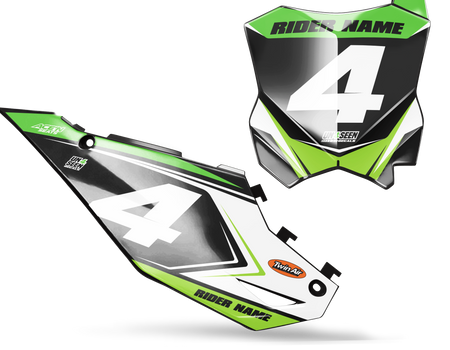 Kawasaki Number Background Decals - Claie