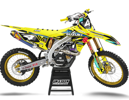 Suzuki Knock Graphics Kit - RMZ RM RMX DR DRZ JR Models | All Years