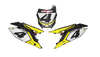 Suzuki Number Background Decals - Yellre