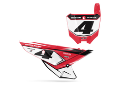 Honda Rima Number Plate Background Decals - CRF CR XR Models | All Years