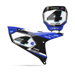 Yamaha Rebun Number Plate Background Decals - YZ YZF WR TTR PW Models | All Years