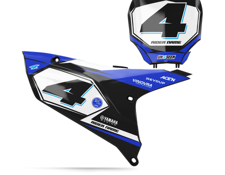 Yamaha Number Background Decals - Rebun