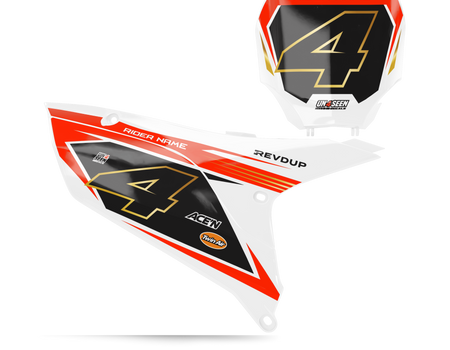 Yamaha Number Background Decals - Condition