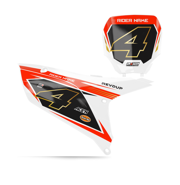 Yamaha Condition Number Plate Background Decals - YZ YZF WR TTR PW Models | All Years