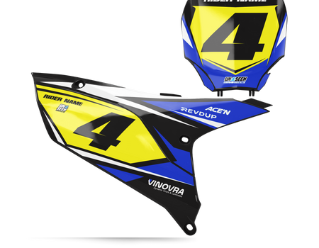 Yamaha Number Background Decals - Strivee
