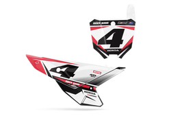 Honda Shelz Number Plate Background Decals - CRF CR XR Models | All Years