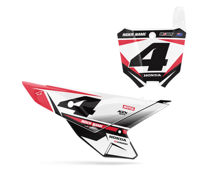 Honda Number Background Decals - Shelz