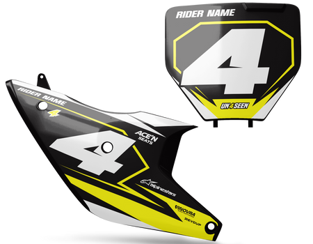Husqvarna Number Background Decals - Alyel