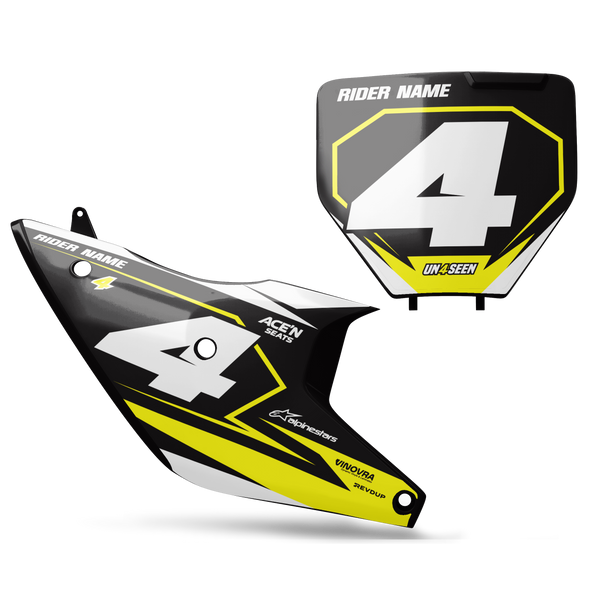 Husqvarna Alyel Number Plate Background Decals -  TC FC TE TX FE FS FX Models | All Years