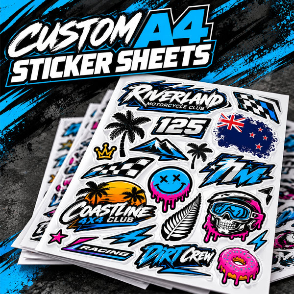 Custom A4 Sticker Sheets