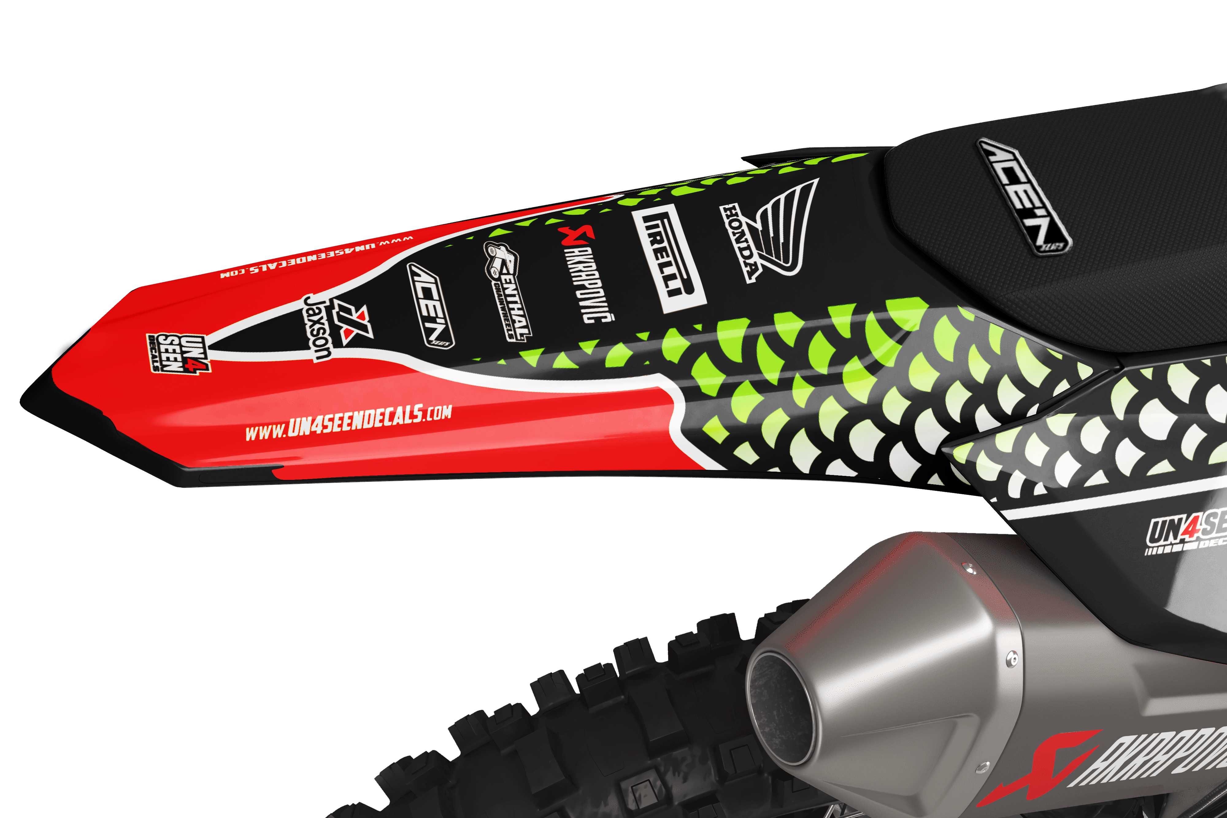 Bluefin Graphics Honda Tropi Colour Graphics Kit - Bluefin Notho Killifish New Zealand