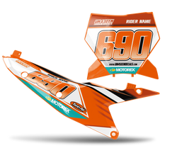 KTM Gravity Number Plate Background Decals - SX SXF XC XCF EXC EXCF Models | All Years