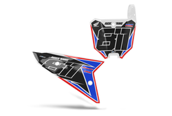 Honda Cole Number Plate Background Decals - CRF CR XR Models | All Years