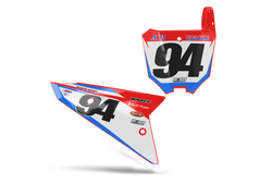 Honda Roxcen Number Plate Background Decals - CRF CR XR Models | All Years