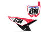 Honda King Number Plate Background Decals - CRF CR XR Models | All Years