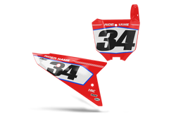 Honda Lui Number Plate Background Decals - CRF CR XR Models | All Years