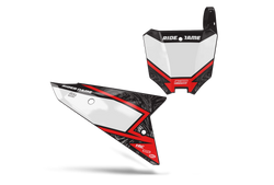 Honda Spice Number Plate Background Decals - CRF CR XR Models | All Years