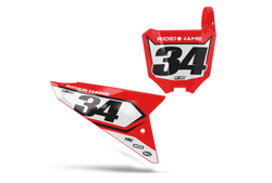 Honda Peaks Number Plate Background Decals - CRF CR XR Models | All Years
