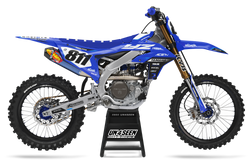 Yamaha Quick Blue Graphic Kit - YZ YZF WR TTR PW Models | All Years