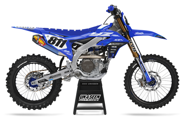 Yamaha Quick Blue Graphic Kit - YZ YZF WR TTR PW Models | All Years