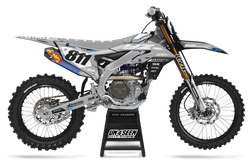 Yamaha Quick Grey Graphic Kit - YZ YZF WR TTR PW Models | All Years