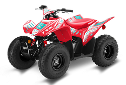 Honda TRX90 ATV Graphics - Jagger Red