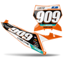 KTM Number Background Decals - FFM