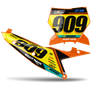 KTM Number Background Decals - FFM