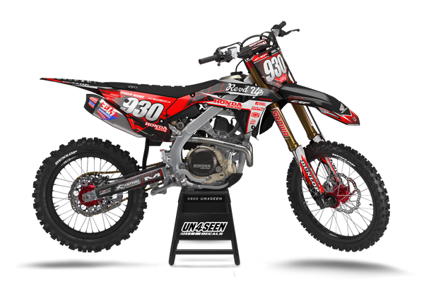 Honda Revd Up Red Graphic Kit - CRF CR XR Models | All Years