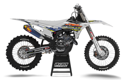 KTM Retro Grey 95 Graphics Kit - SX SXF XC XCF EXC EXCF Models | All Years
