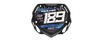 Box BMX Number Plate Graphics - Pattern Blue