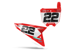 Honda Class Number Plate Background Decals - CRF CR XR Models | All Years