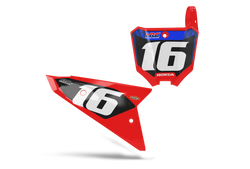 Honda States Number Plate Background Decals - CRF CR XR Models | All Years