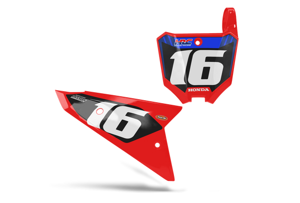 Honda States Number Plate Background Decals - CRF CR XR Models | All Years