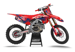 Honda Hartley V2 Red Graphic Kit - CRF CR XR Models | All Years