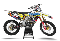 Suzuki Conserver Blue Graphic Kit - RMZ RM RMX DR DRZ JR Models | All Years