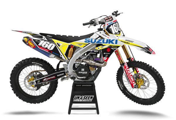 Suzuki Conserver Blue Graphic Kit - RMZ RM RMX DR DRZ JR Models | All Years