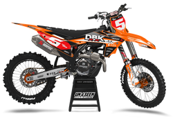 KTM Dbk Orange Graphic Kit - SX SXF XC XCF EXC EXCF Models | All Years