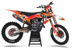 KTM Directional Fusion Red Graphic Kit - SX SXF XC XCF EXC EXCF Models | All Years