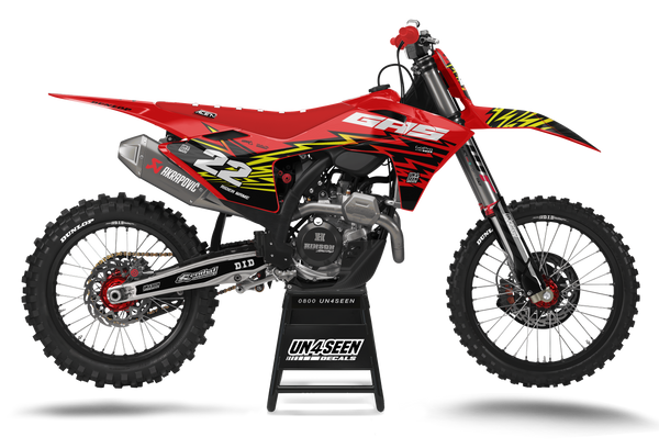 GASGAS Zag Red Graphics Kit - MC EC ES EX Models | All Years