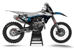 GASGAS Zag Grey Graphics Kit - MC EC ES EX Models | All Years