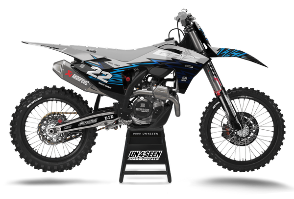 GASGAS Zag Grey Graphics Kit - MC EC ES EX Models | All Years