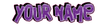Helmet Name stickers (2pck) Bigblocks