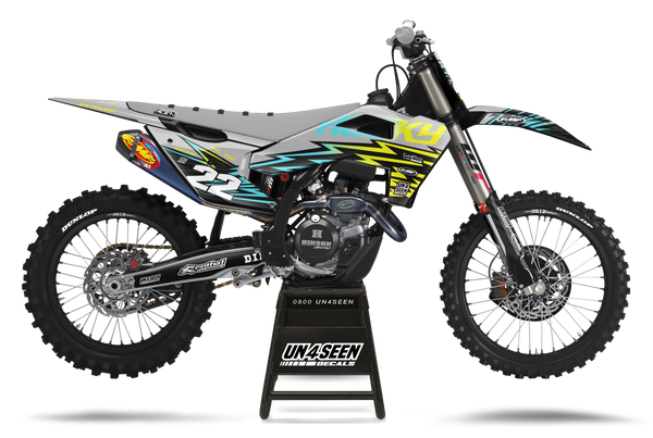 Husqvarna Zag Grey Graphic Kit - TC FC TE TX FE FS FX Models | All Years