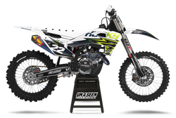 Husqvarna Zag White Graphic Kit - TC FC TE TX FE FS FX Models | All Years