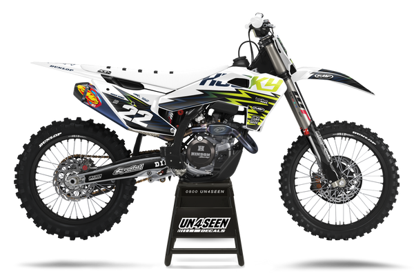 Husqvarna Zag White Graphic Kit - TC FC TE TX FE FS FX Models | All Years