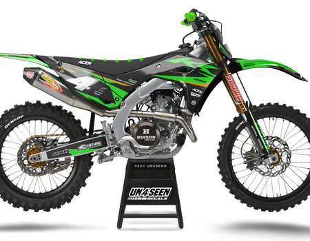 Kawasaki Graphics Kit - Flow Gold