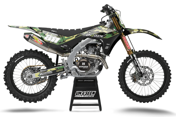 Kawasaki Hidden Camo Graphic Kit - KK KXF KDX KLX Models | All Years
