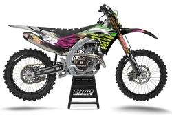 Kawasaki Zag Pink Graphic Kit - KK KXF KDX KLX Models | All Years